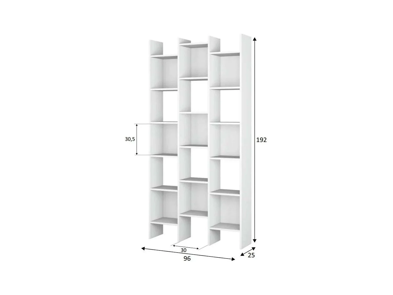 Pack 4 Estanterías Cubo Modernas Salón Comedor Blanco Artik