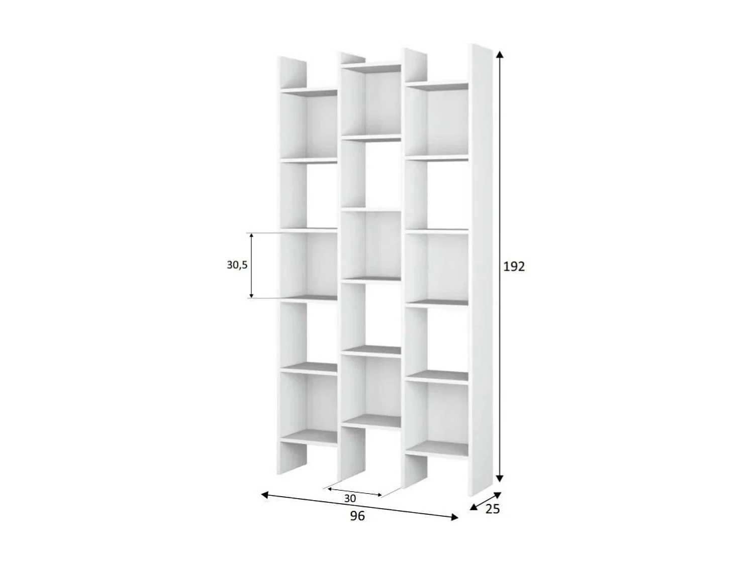Pack 4 Estanterías Cubo Modernas Salón Comedor Blanco Artik