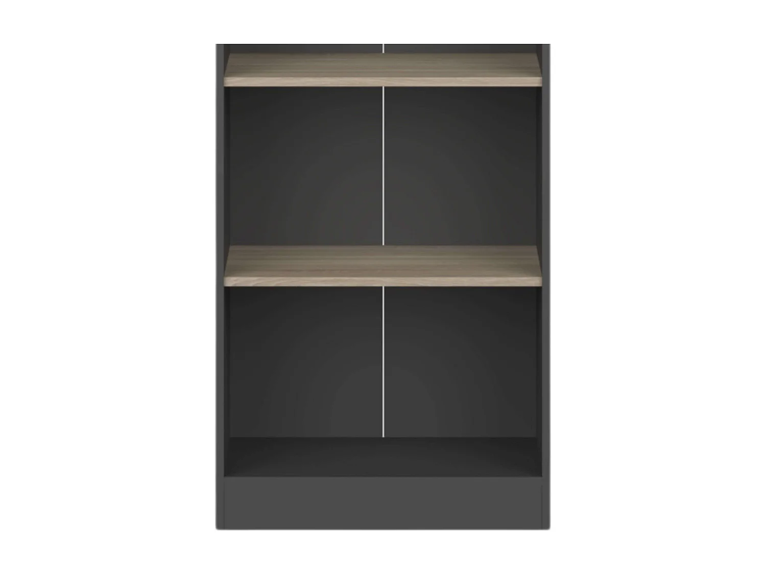 Estantería Darkness Industrial 6 Estantes Roble Sonoma y Gris 60x223x40 cm