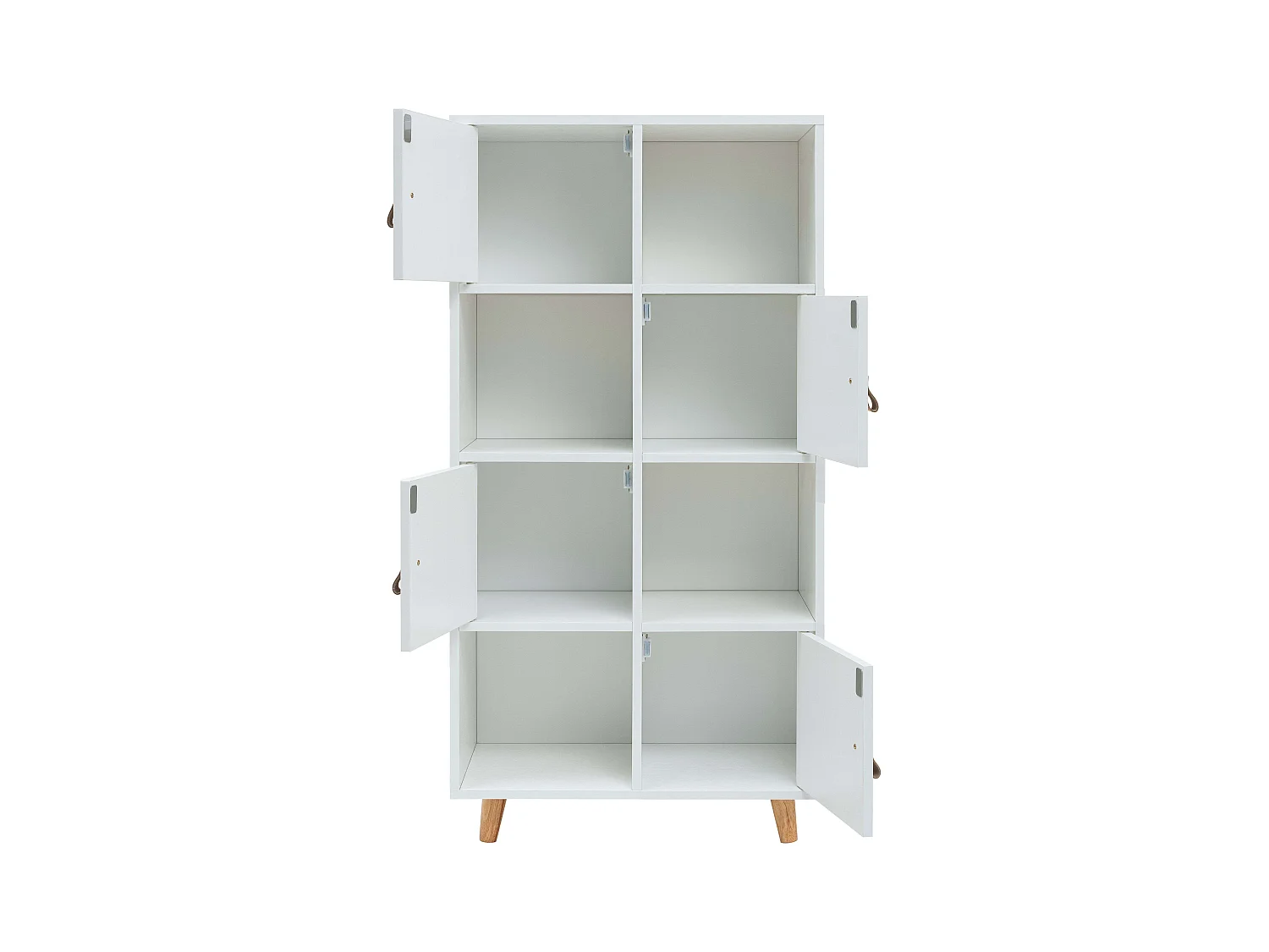 Estantería Anzio Blanca c/ 4 Puertas y 4 Estantes