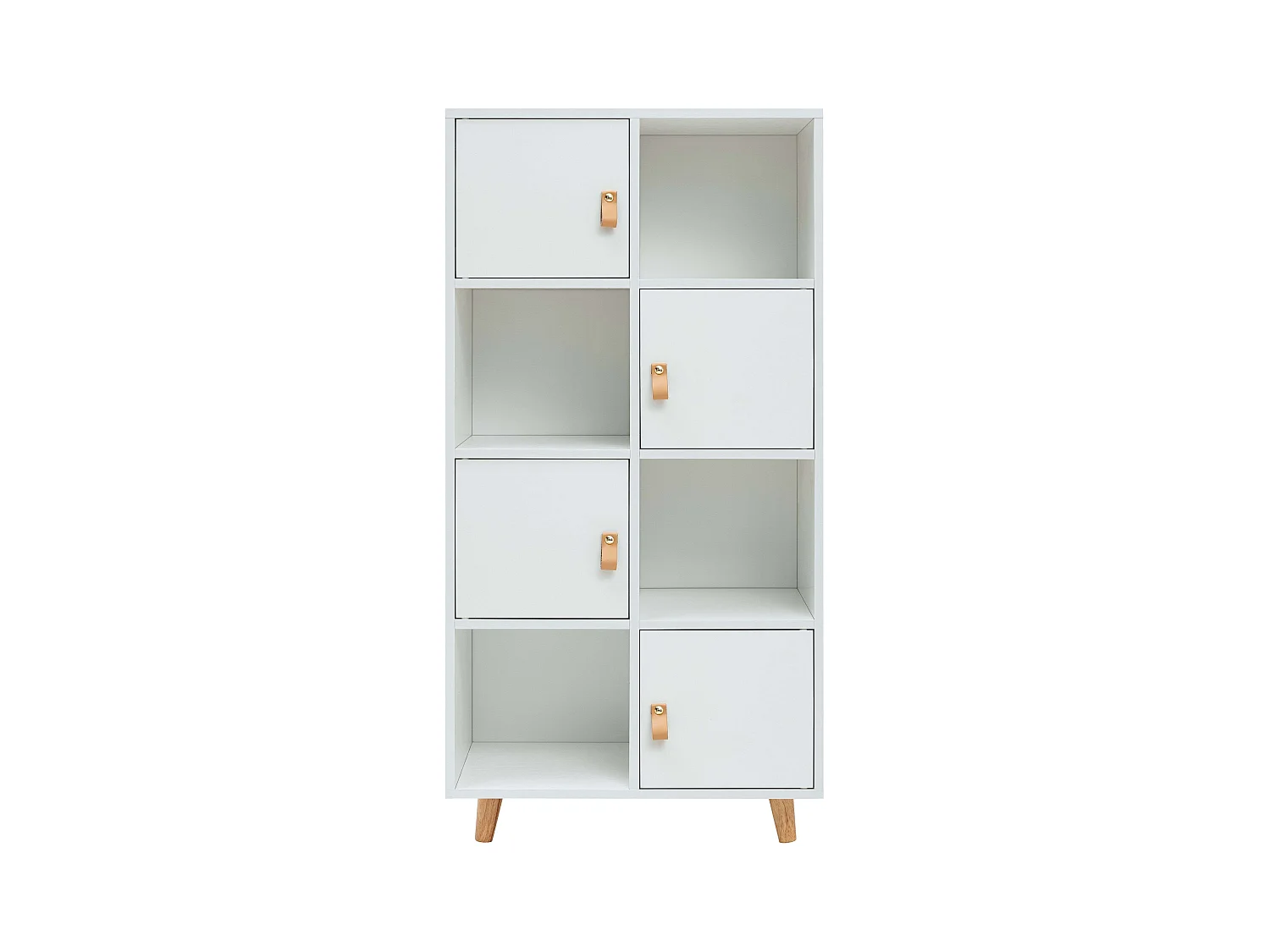 Estantería Anzio Blanca c/ 4 Puertas y 4 Estantes