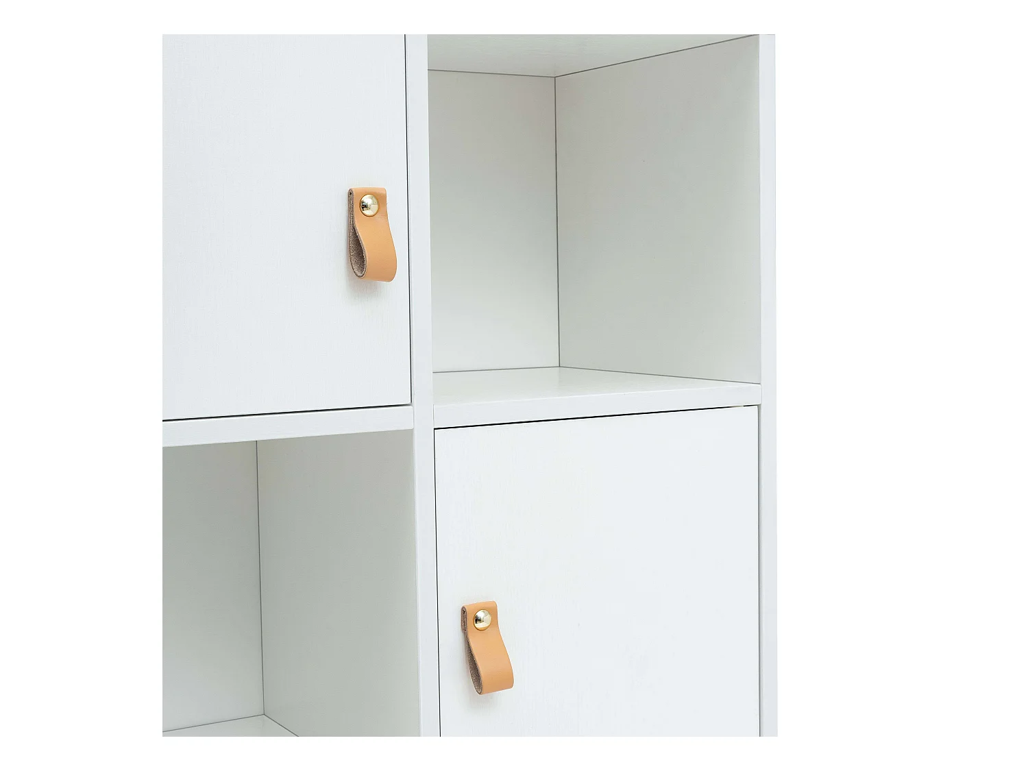 Estantería Anzio Blanca c/ 4 Puertas y 4 Estantes