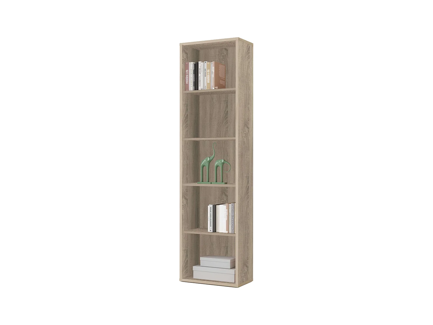 Estantería Librería Estrecha Scaled Roble Cambrian 197x52x33 cm