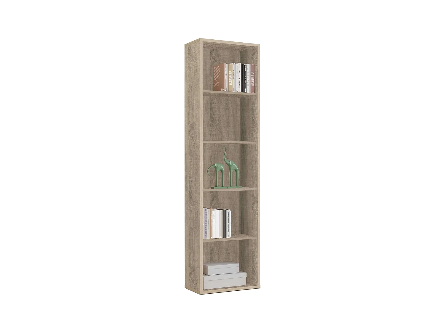 Estantería Librería Estrecha Scaled Roble Cambrian 197x52x33 cm