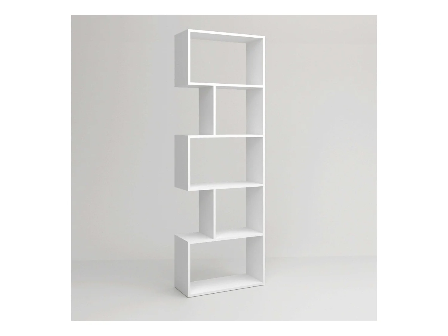 Librería Neón Blanco Mate 5 Estantes 181x60x25 cm
