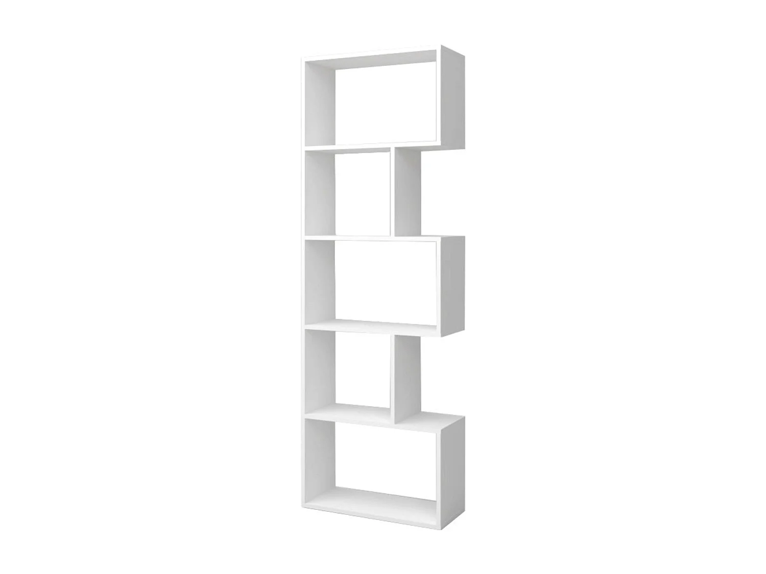 Librería Neón Blanco Mate 5 Estantes 181x60x25 cm
