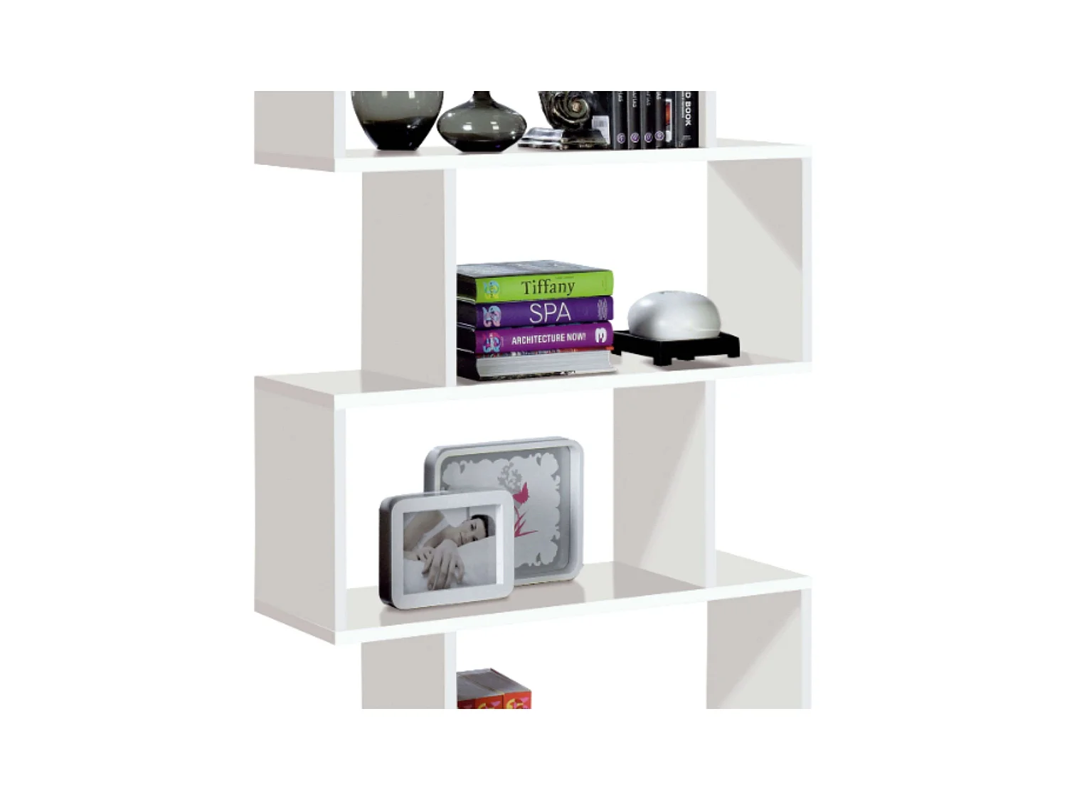 Pack 3 estanterías Athena altas en Blanco brillo