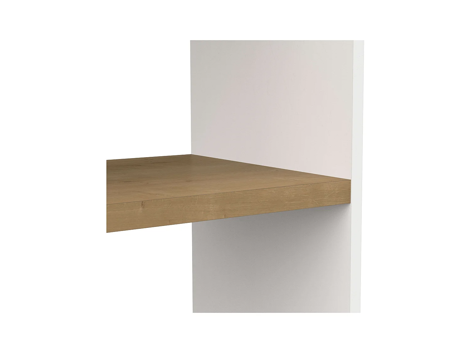 Estantería Comedor Acces Multiposición Roble Hamilton y Blanco Mate 76x136x36 cm