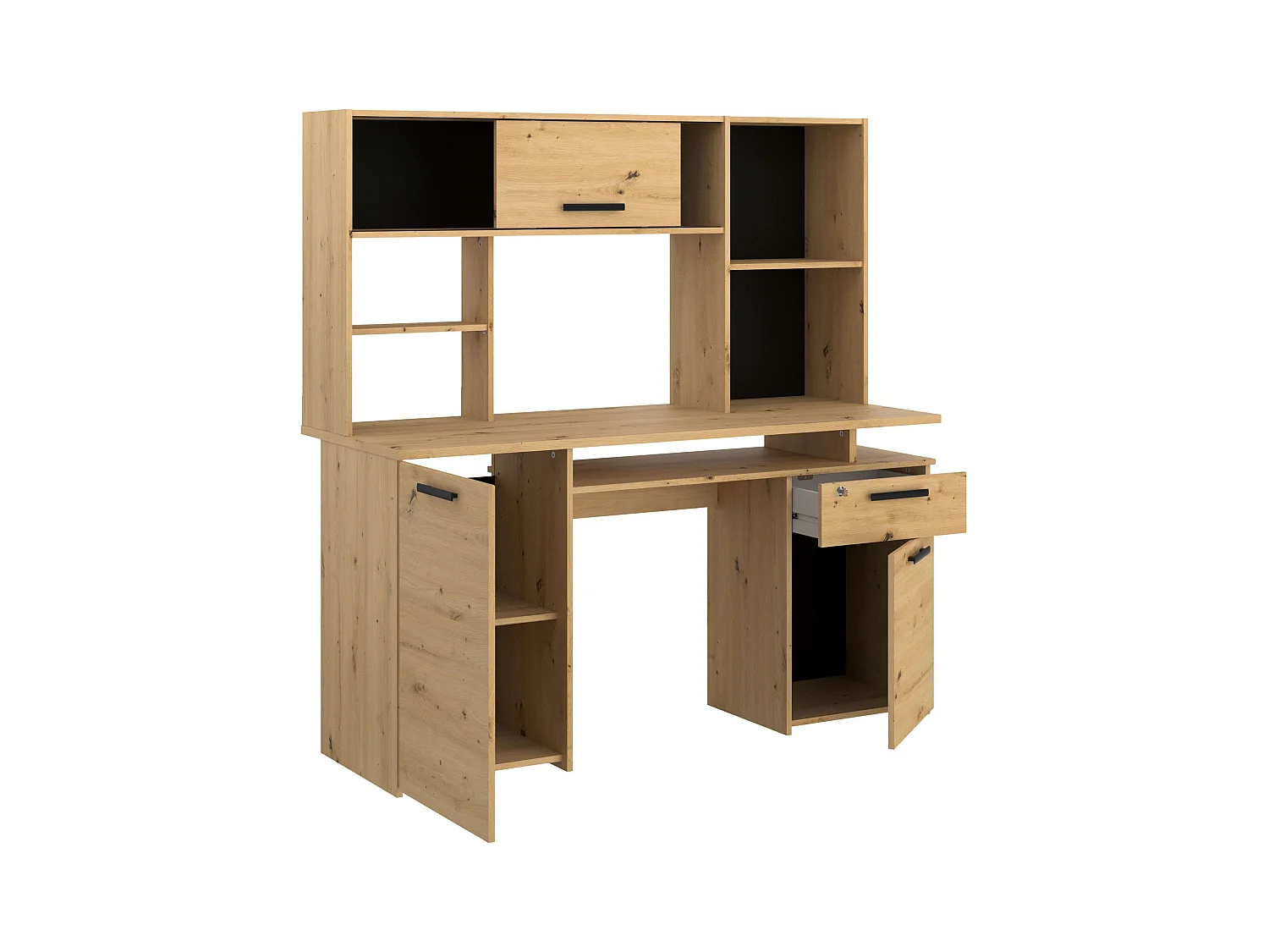 Estantería altillo Minister roble artesanal