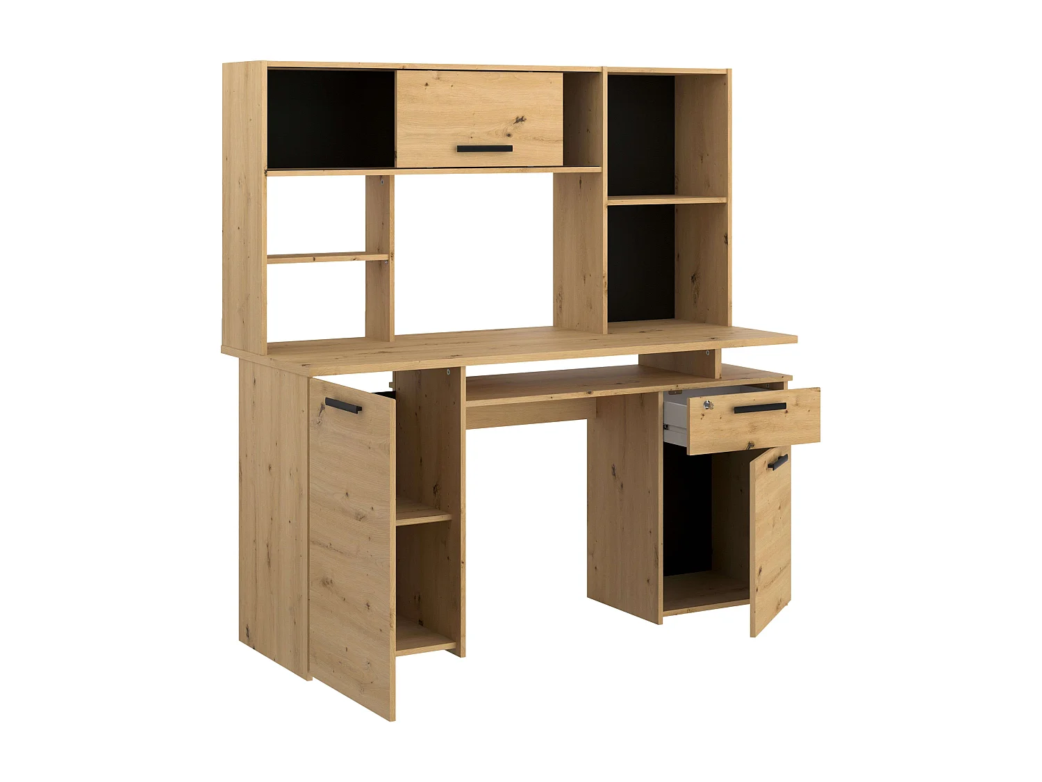 Estantería altillo Minister roble artesanal