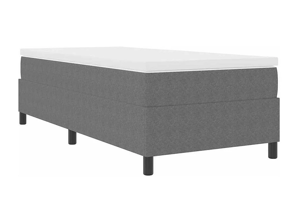 Cama de solteiro | Cama de adulto | Cama Box Cinza Claro e Branco 90 x 190cm SHL480740