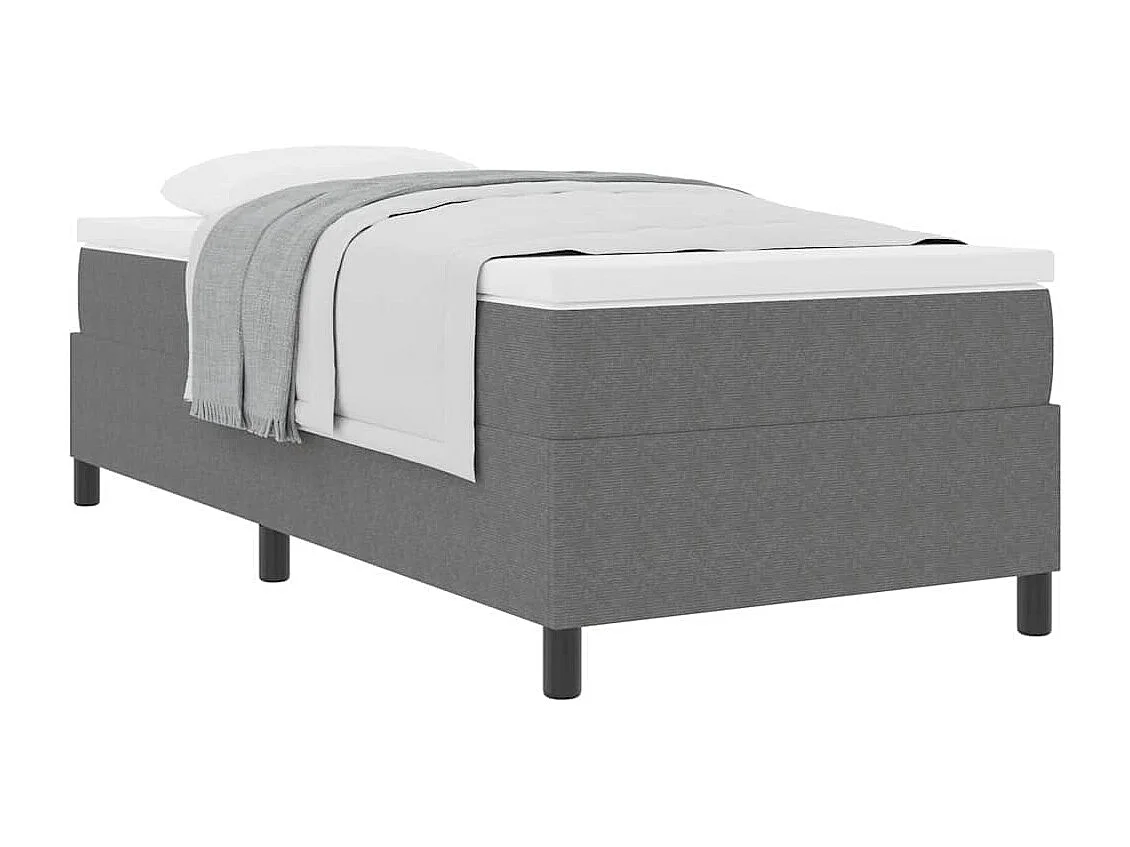 Cama de solteiro | Cama de adulto | Cama Box Cinza Claro e Branco 90 x 190cm SHL480740