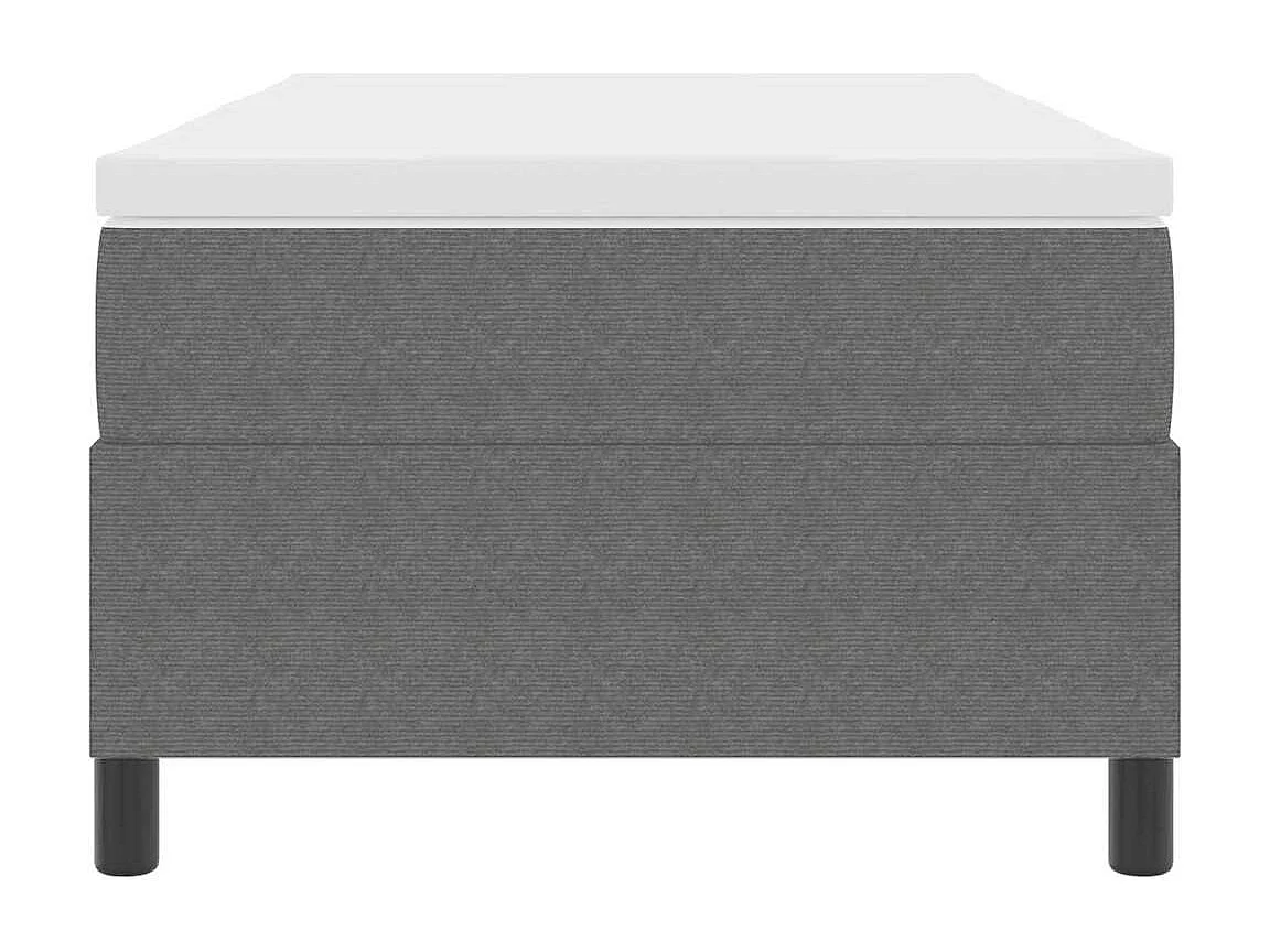 Cama de solteiro | Cama de adulto | Cama Box Cinza Claro e Branco 80 x 200cm SHL442177