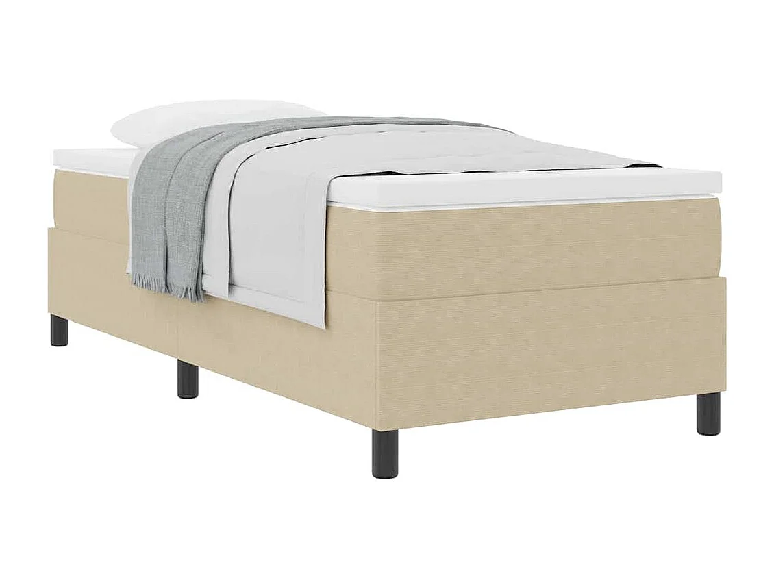 Cama de solteiro | Cama de adulto | Cama Box Cinza Claro e Branco 80 x 200cm SHL754275