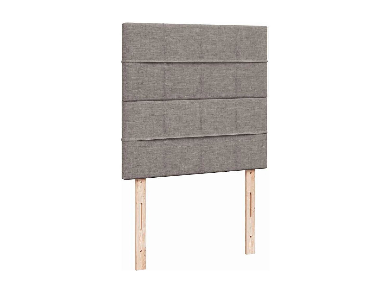 Einzelbett | Bettgestell | Boxspringbett mit Matratze Taupe 90x200 cm Stoff SHL879506