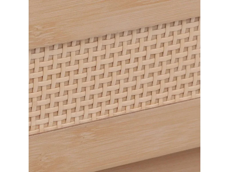 Desserte Salle de Bain 3 Niveaux "Cane" 85cm Naturel