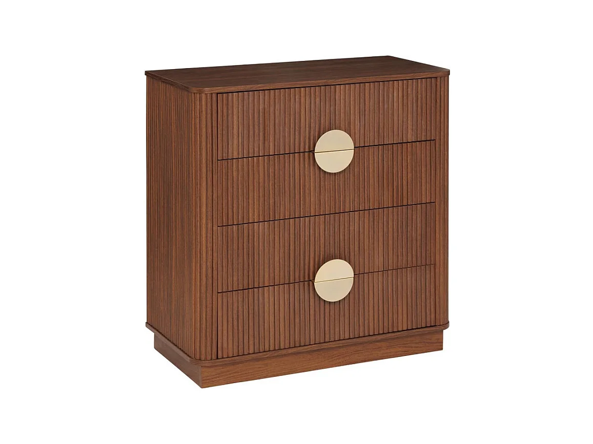 Commode 4 Tiroirs "Wany" 85cm Marron
