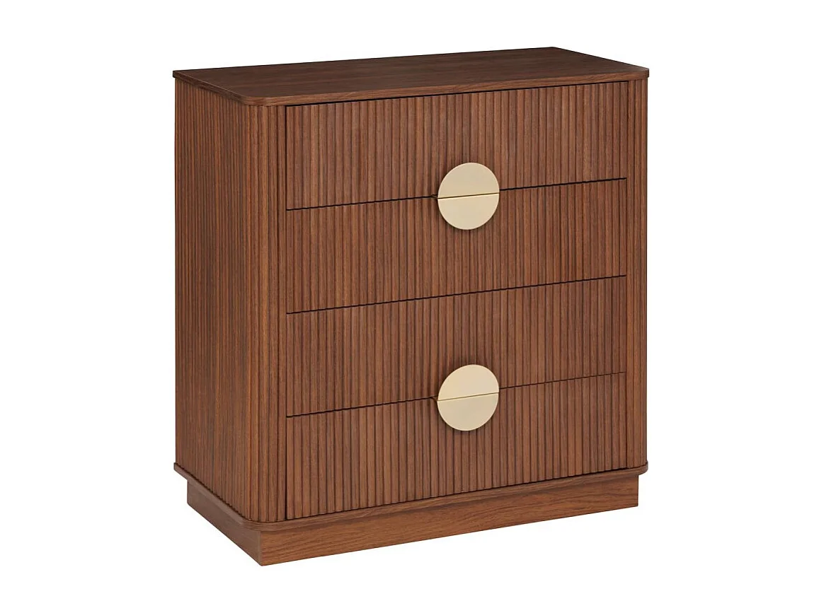 Commode 4 Tiroirs "Wany" 85cm Marron