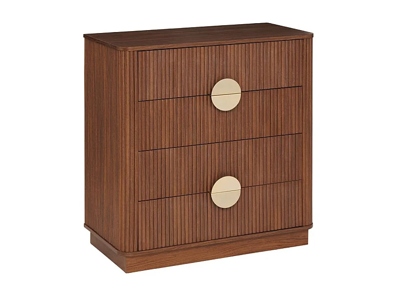 Commode 4 Tiroirs "Wany" 85cm Marron