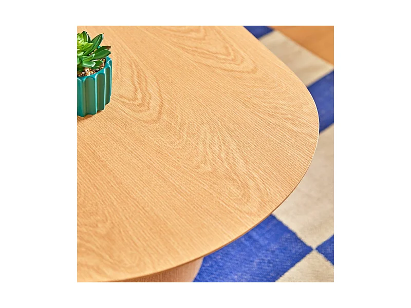 Table Basse Ovale "Lee" 100cm Beige