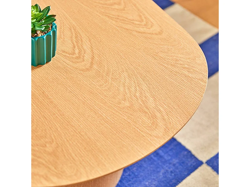 Table Basse Ovale "Lee" 100cm Beige