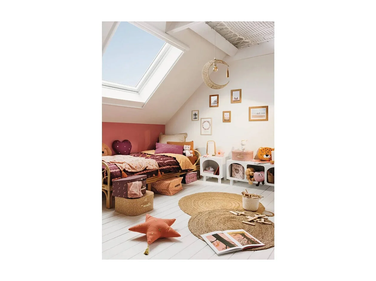 Lampe Suspension Enfant Lune "Bella" 33cm Beige