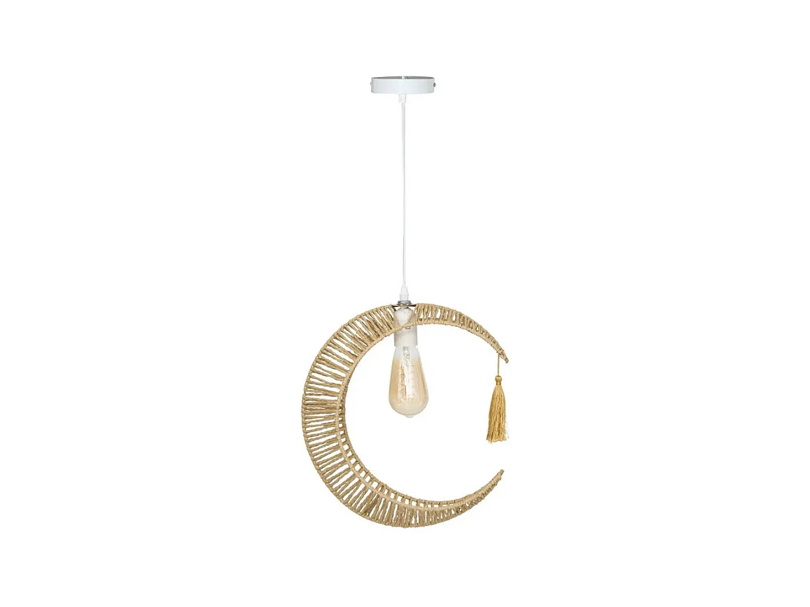 Suspension lune Bella 33 cm corde Atmosphera