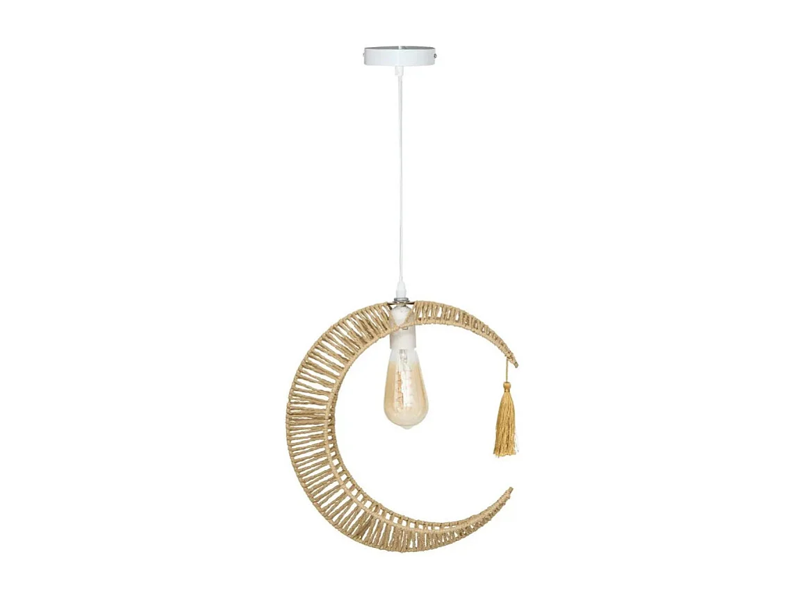 Lampe Suspension Enfant Lune "Bella" 33cm Beige
