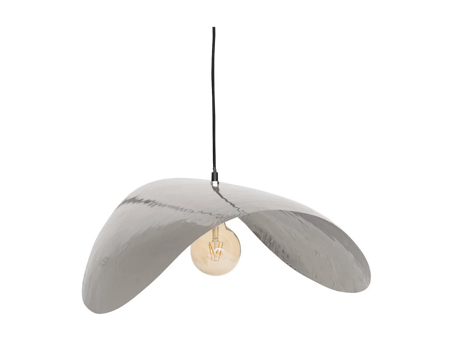 Lampe Suspension en Métal "Arlo" 76cm Argent