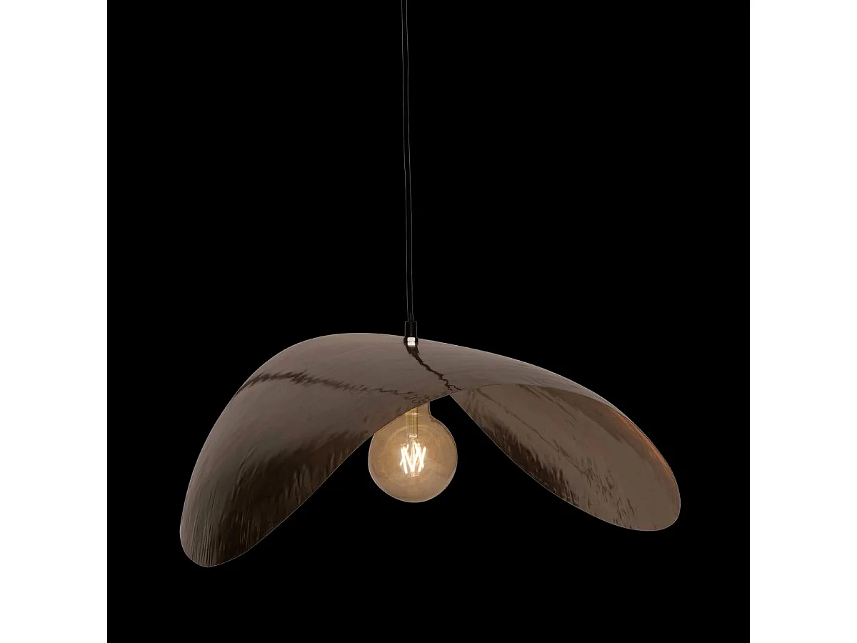 Lampe Suspension en Métal "Arlo" 76cm Argent