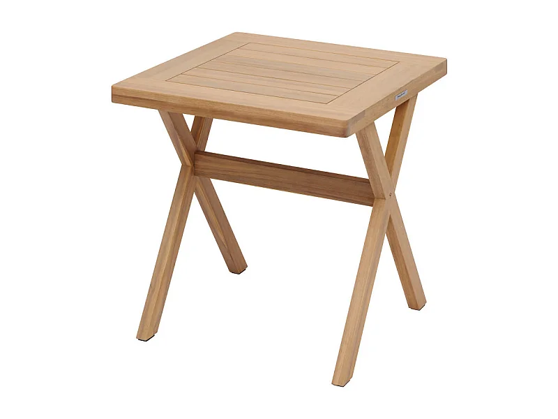 Table carrée fixe extérieure Xenia 2 places acacia Hespéride