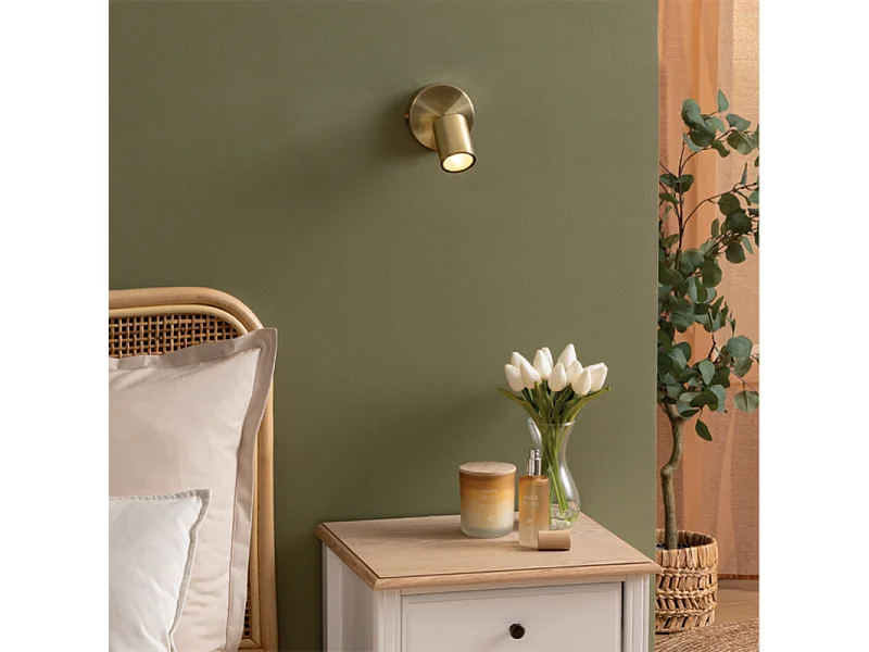 Applique Murale Orientable en Métal "Vico" 14cm Doré