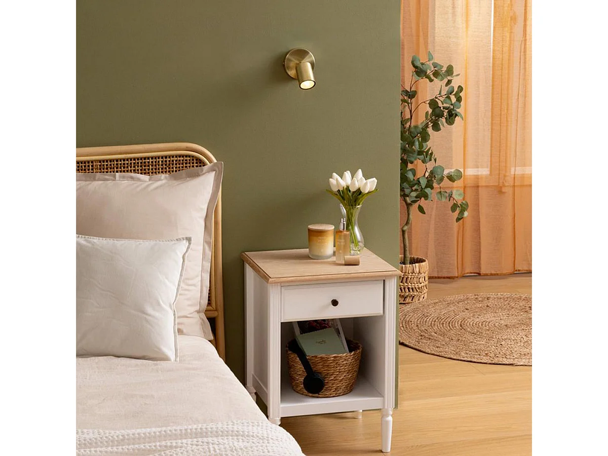 Applique Murale Orientable en Métal "Vico" 14cm Doré