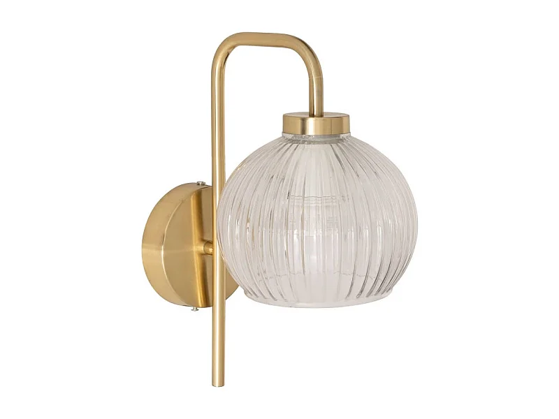 Applique Murale en Verre "Krys" 30cm Doré