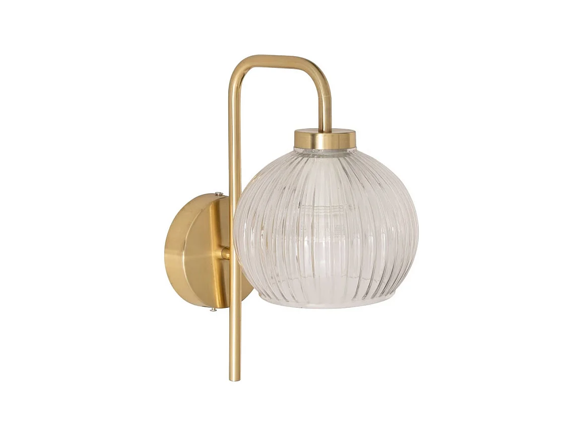 Applique Murale en Verre "Krys" 30cm Doré