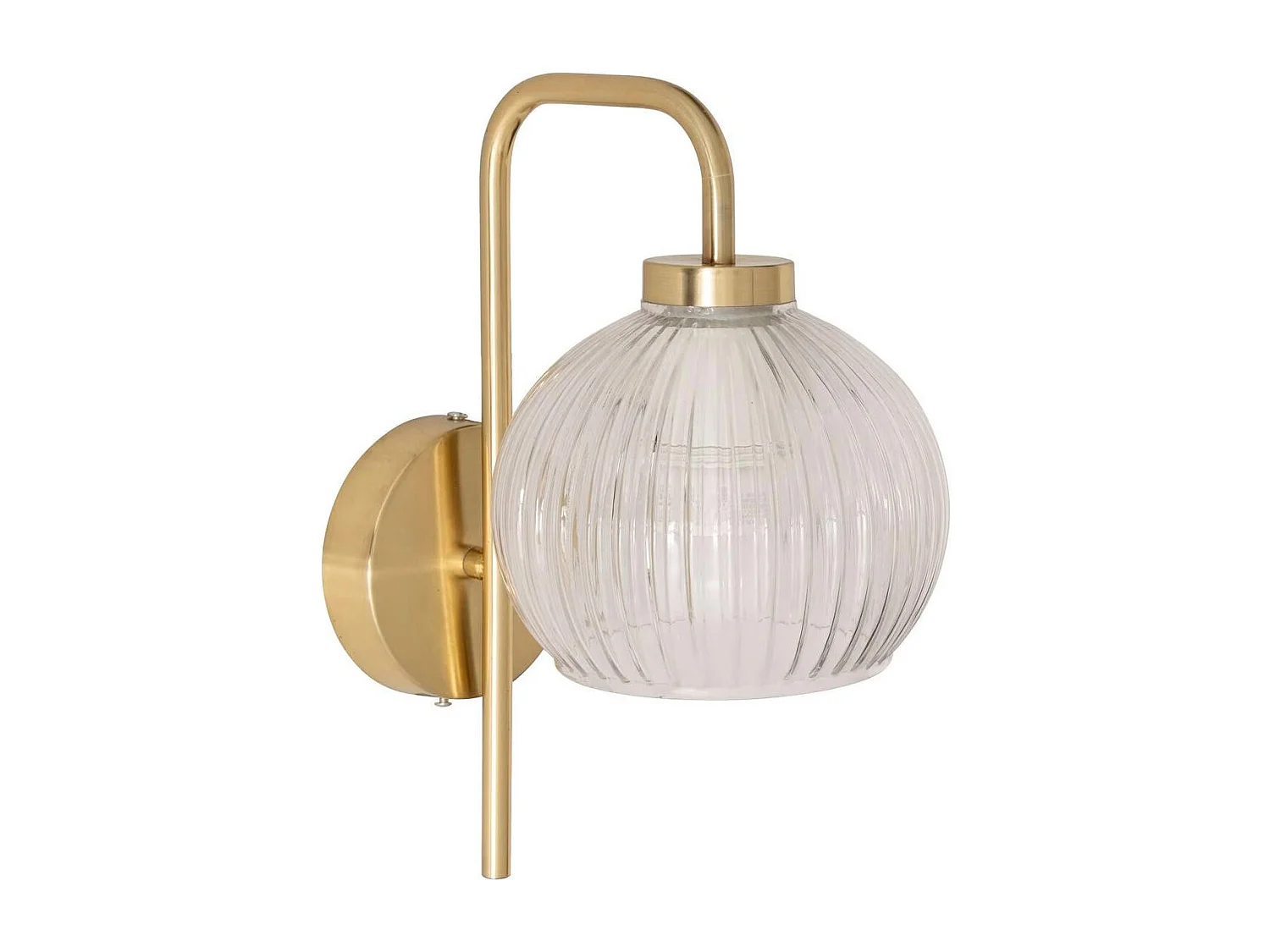 Applique Murale en Verre "Krys" 30cm Doré