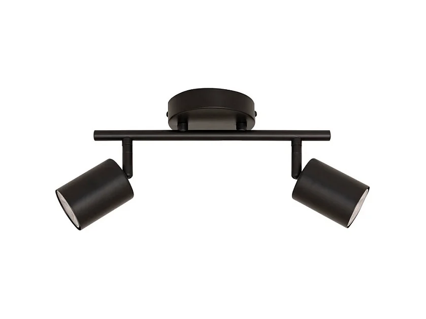 Applique 2 lampes Vico métal noir Atmosphera