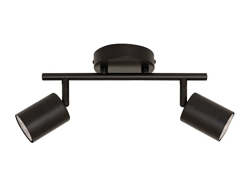 Applique Murale 2 Spots Orientables "Vico" 16cm Noir