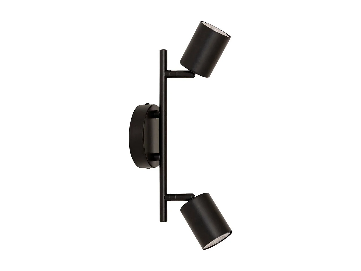 Applique Murale 2 Spots Orientables "Vico" 16cm Noir