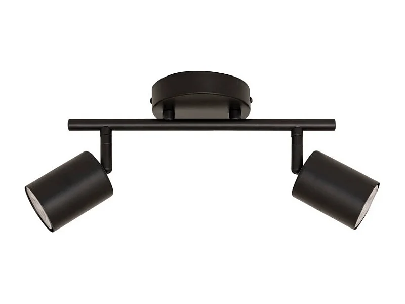 Applique Murale 2 Spots Orientables "Vico" 16cm Noir