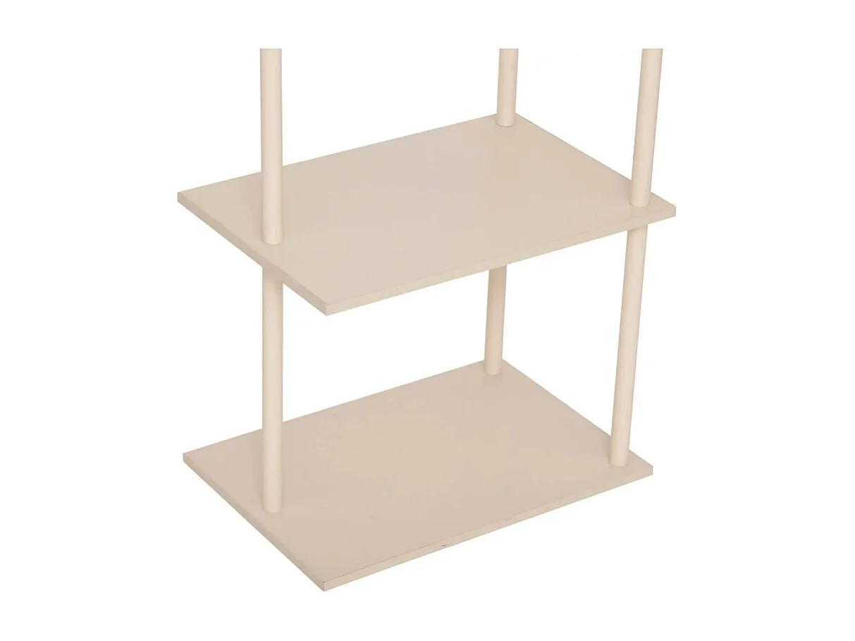 Portant à Vêtements Avec Étagères "Liny" 164cm Argile