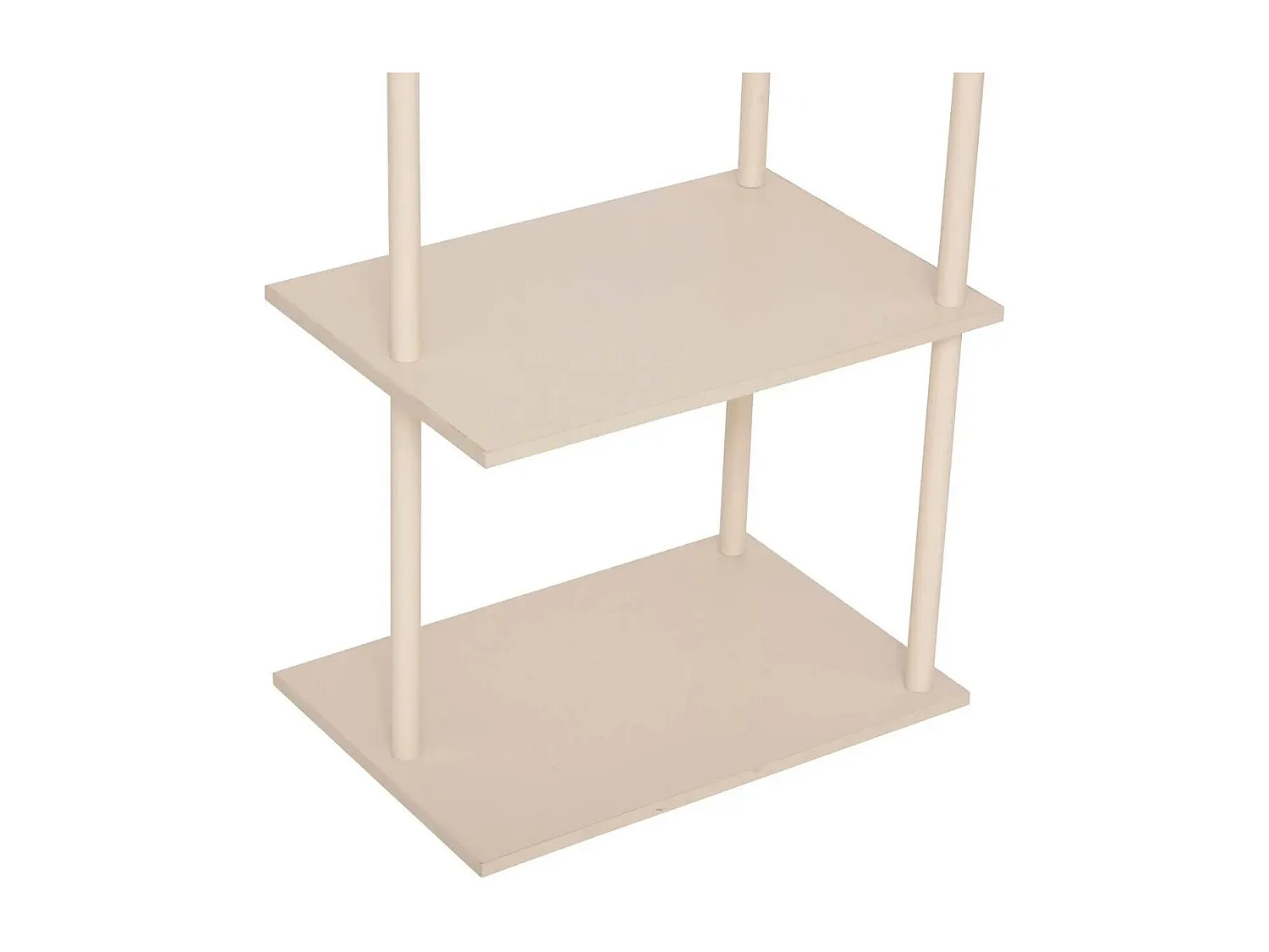 Portant à Vêtements Avec Étagères "Liny" 164cm Beige