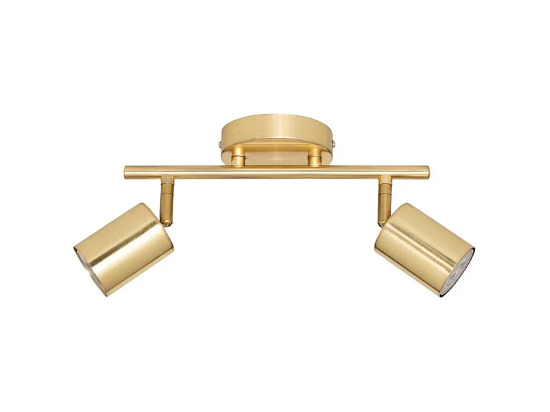 Applique Murale 2 Spots Orientables "Vico" 16cm Doré
