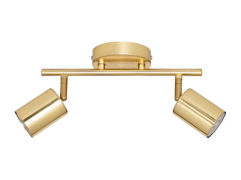 Applique Murale 2 Spots Orientables "Vico" 16cm Doré