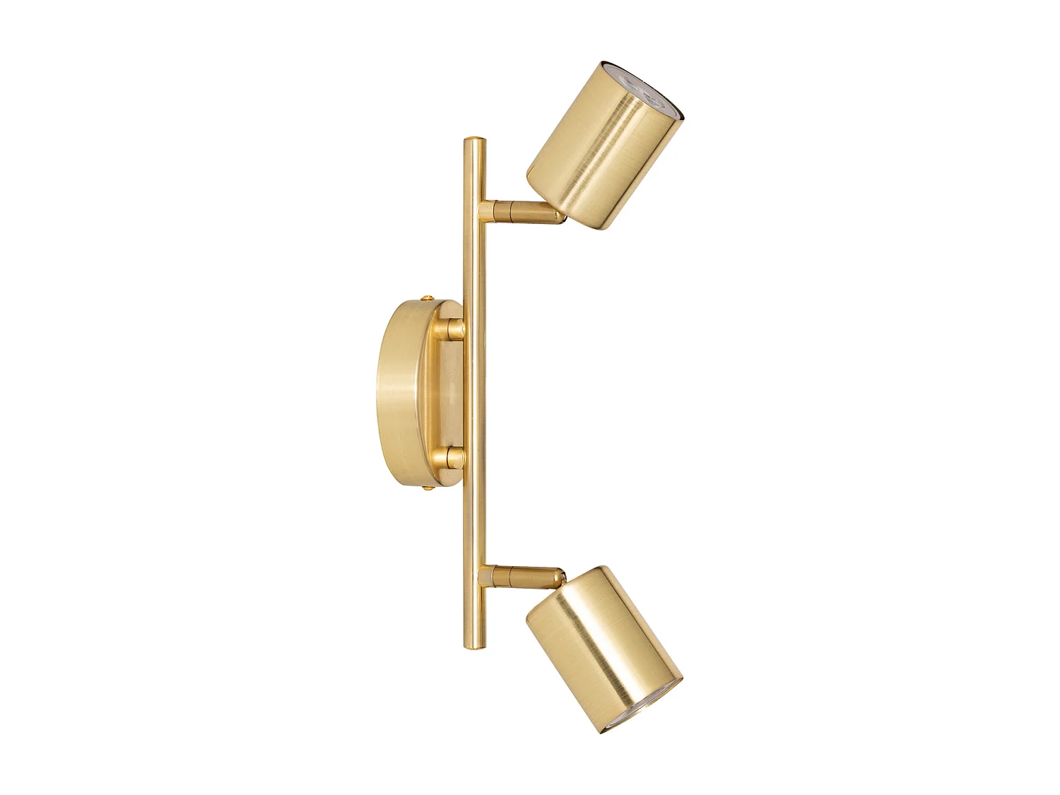 Applique Murale 2 Spots Orientables "Vico" 16cm Doré