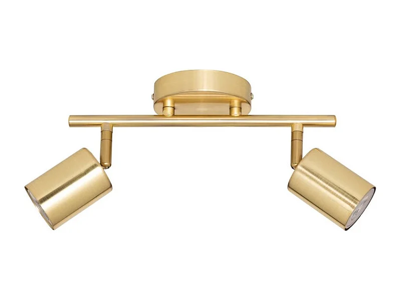 Applique Murale 2 Spots Orientables "Vico" 16cm Doré