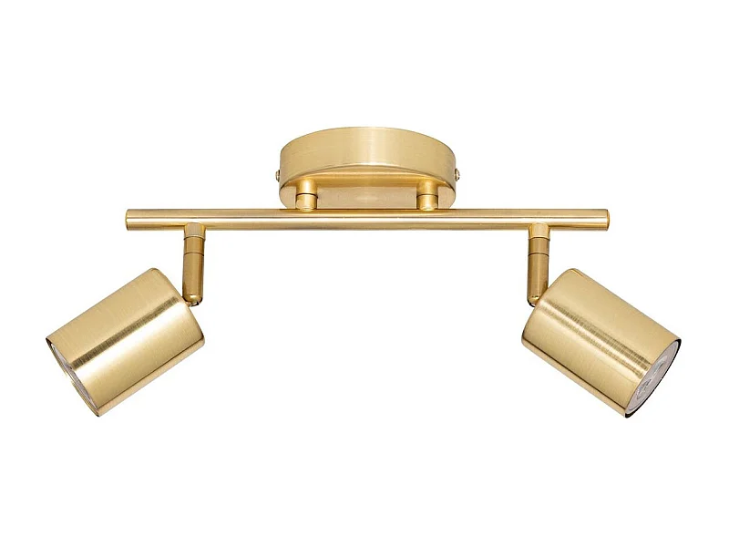Applique Murale 2 Spots Orientables "Vico" 16cm Doré