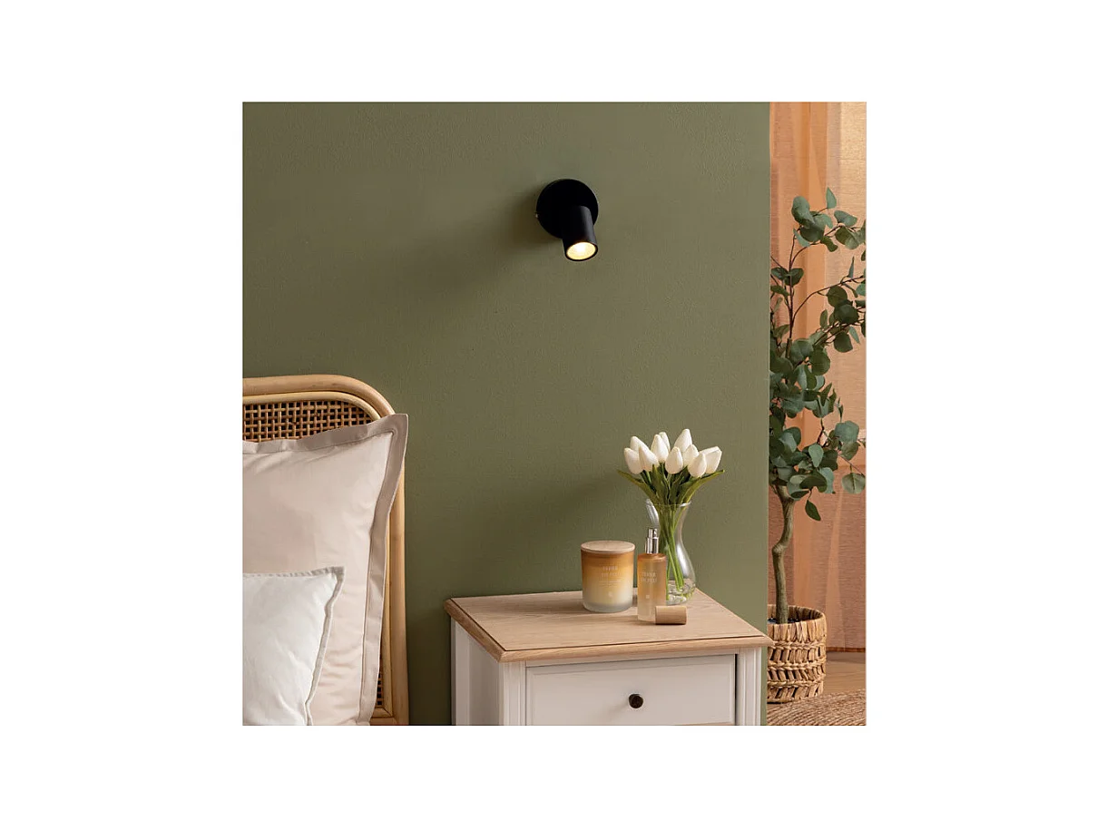 Applique Murale Orientable en Métal "Vico" 14cm Noir