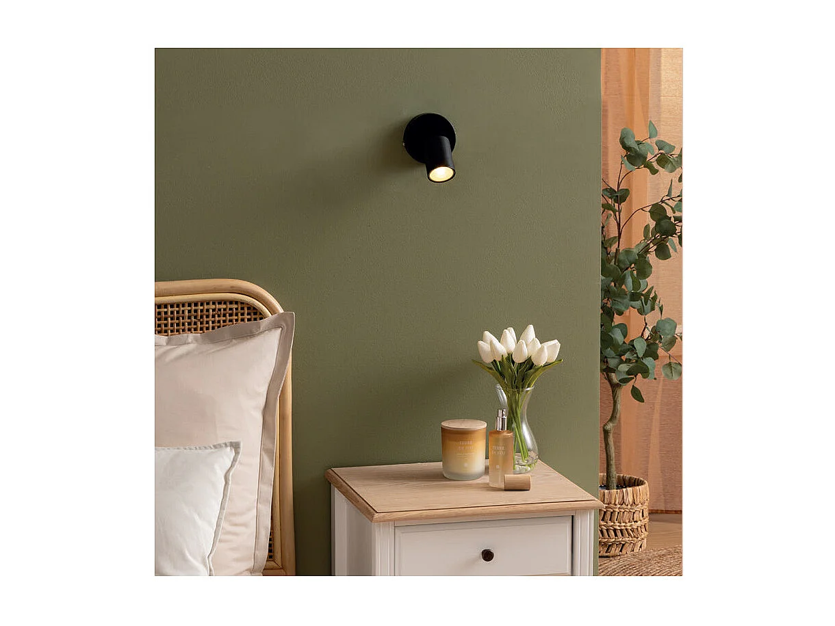 Applique Murale Orientable en Métal "Vico" 14cm Noir