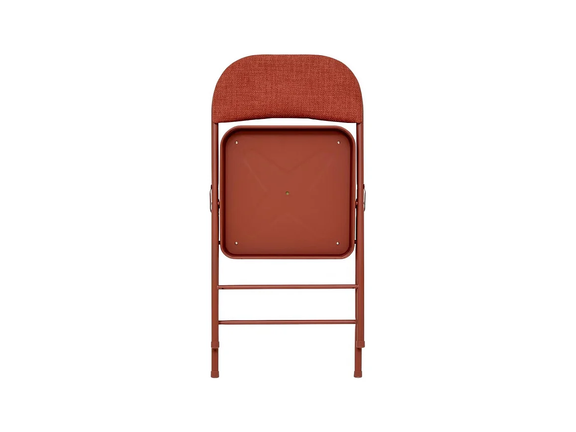 Chaise pliante Flexy + métal et tissu terracotta 5five